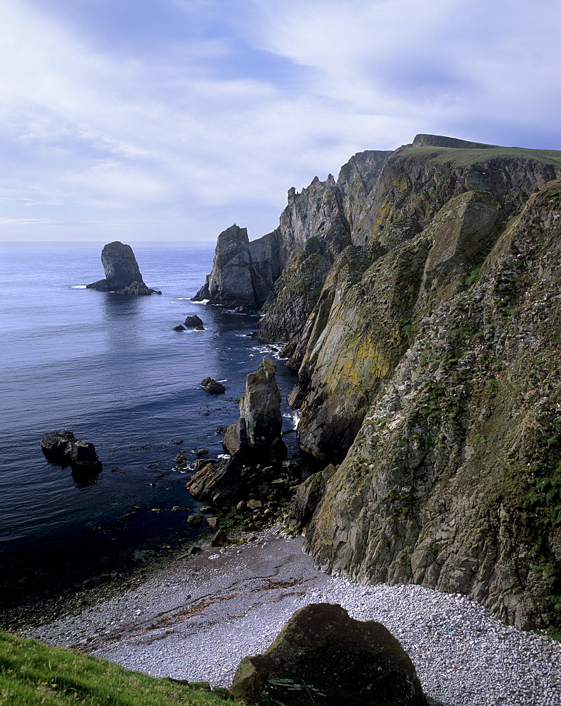 Malcolm's Head, Fair Isle south-west coast, Fair Isle, Shetland Islands, Scotland, United Kingdom, Europe