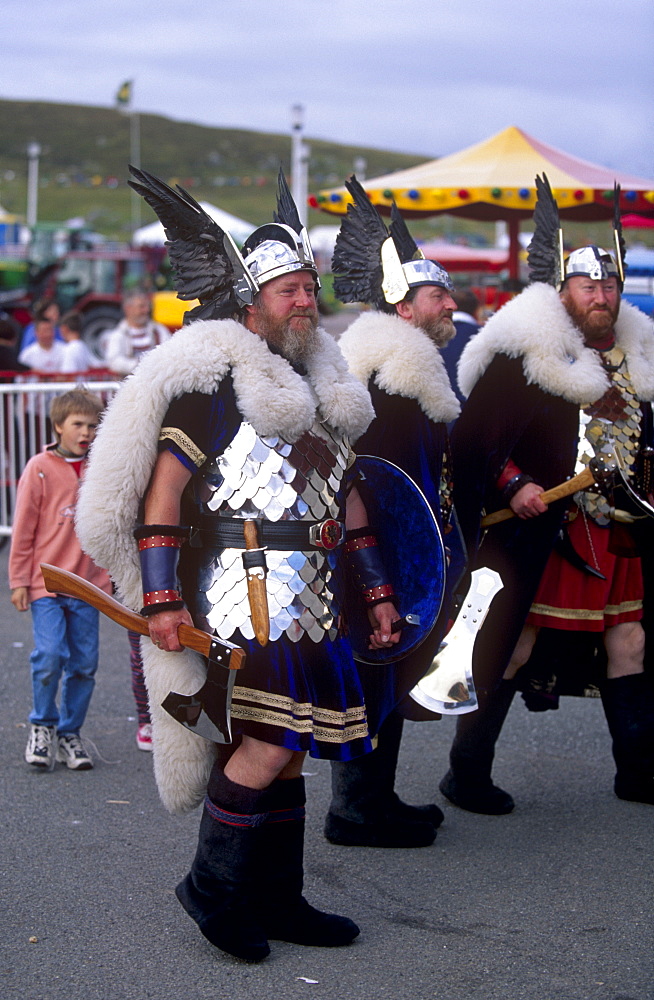 Viking squadron, Lerwick, Mainland, Shetland Islands, Scotland, United Kingdom, EuropeThe islanders are pround of their Norse ancestry.