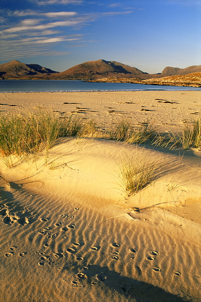 Beach, Luskentyre, North Harris Mountains, Isle of Harris, Outer Hebrides, Scotland, United Kingdom, Europe