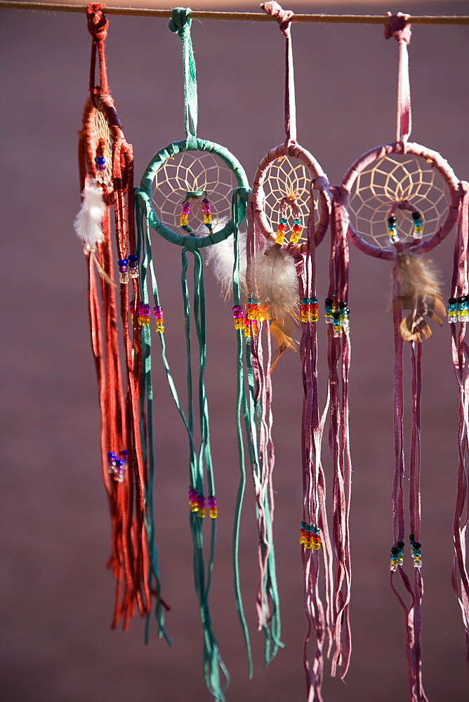 Dream catchers, Navajo souvenirs, Monument Valley Navajo Tribal Park, Utah Arizona border area, United States of America, North America