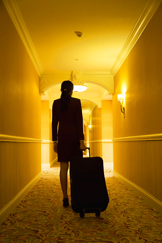 Chinese woman in The Venetian resort and Casino, Macau, China, Asia