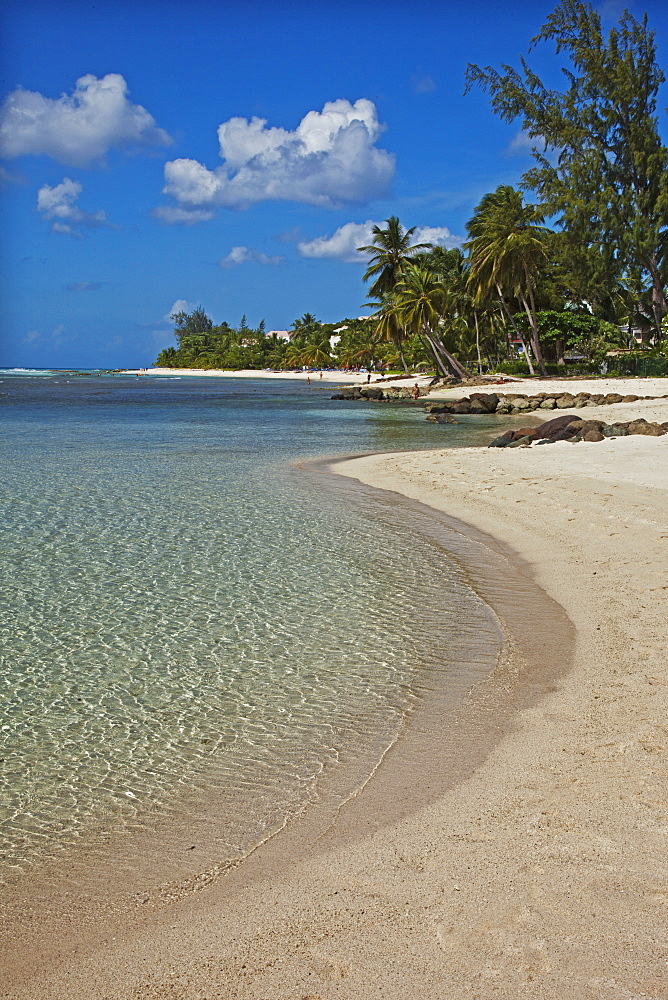 White sand beach, Bridgetown, Barbados, West Indies, Caribbean, Central America