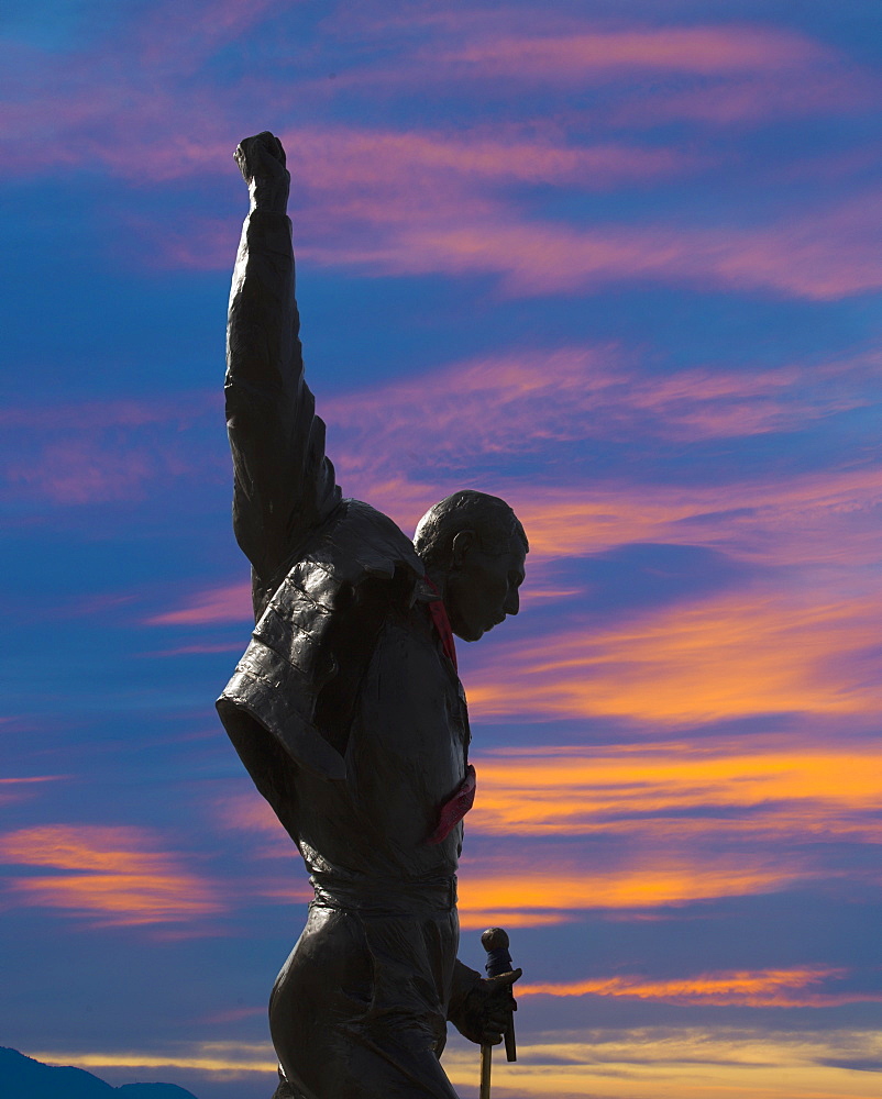 Statue of Freddy Mercury, Montreux, Canton Vaud, Switzerland, Europe