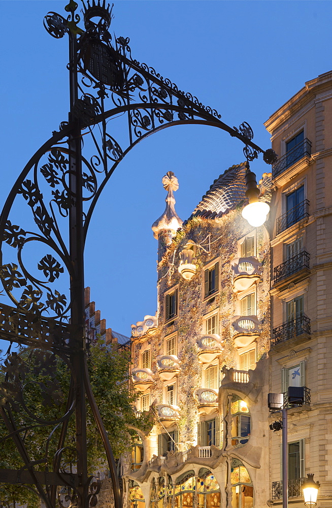 Casa Batllo, UNESCO World Heritage Site, Barcelona, Catalonia, Spain, Europe