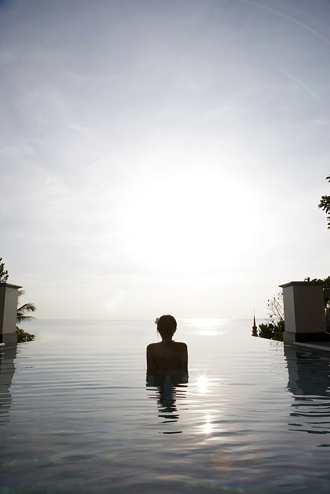 Thai woman, Trisara Resort, Phuket, Thailand, Southeast Asia, Asia