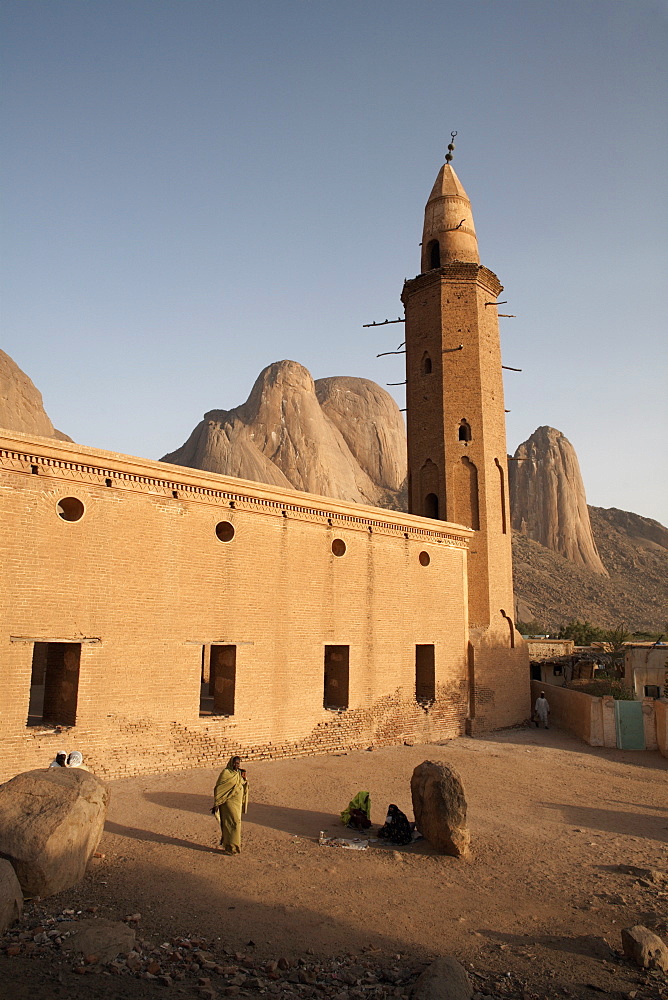 The Khatmiyah mosque at the base of the Taka Mountains, Kassala, Sudan, Africa