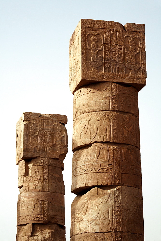 The Temple of Amun, one of the Meroitic temples of Naqa, Sudan, Africa