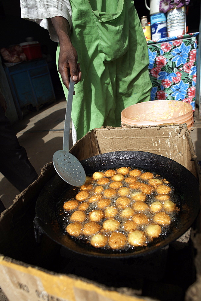 Tamiyya being prepared in Dongola, Sudan, Africa