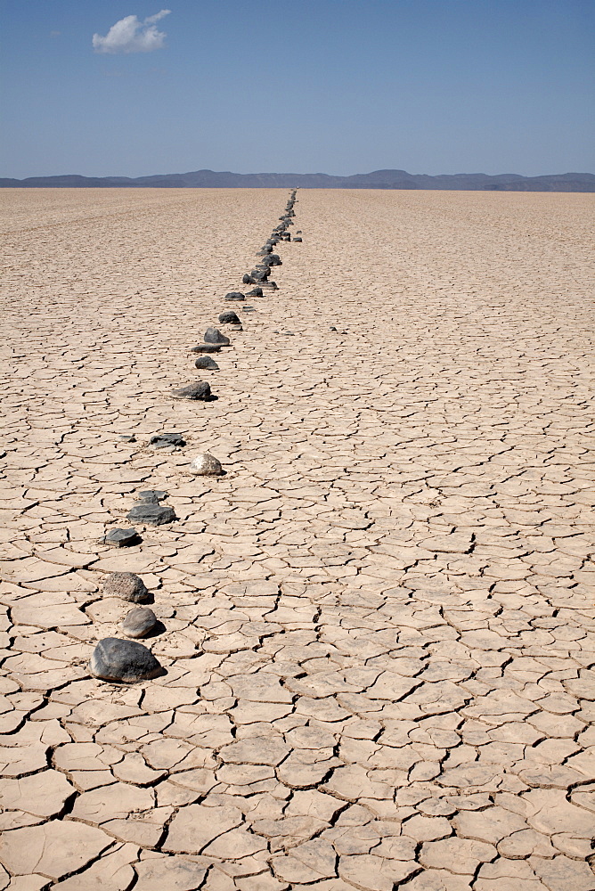 The flat expanse of the Grand Barra Depression, Djibouti, Africa