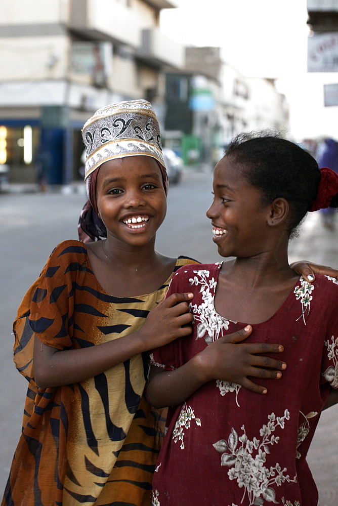 Children on the streets of Djibouti City, Djibouti, Africa