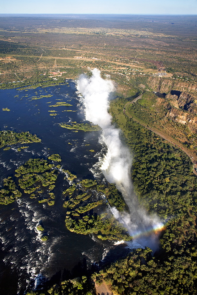 Victoria Falls, UNESCO World Heritage Site, on the border of Zambia and Zimbabwe, Africa