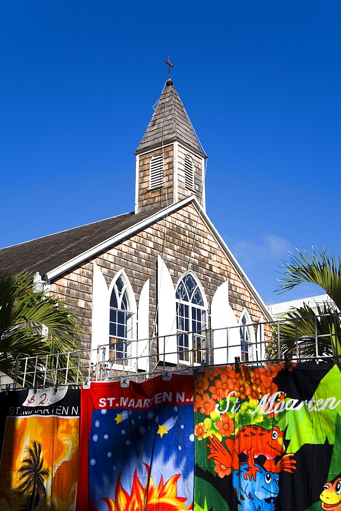 Methodist church, Philipsburg, St. Maarten, Netherlands Antilles, West Indies, Caribbean, Central America