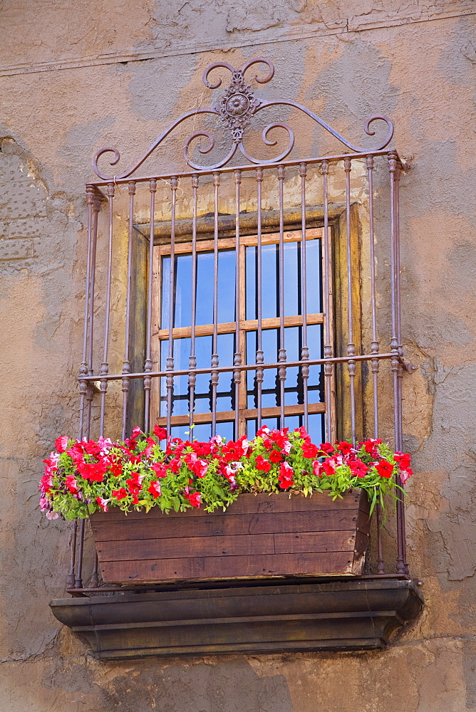 Window detail, Ensenada City, Baja California, Mexico, North America