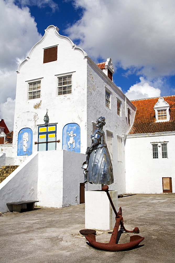 Dutch style building, Alley District, Willemstad, UNESCO World Heritage Site, Curacao, Netherlands Antilles, West Indies, Caribbean, Central America