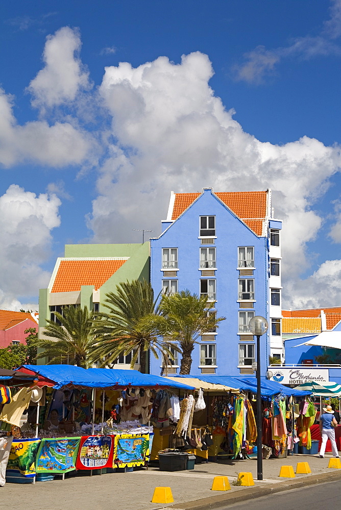 Market in Otrobanda District, Willemstad, Curacao, Netherlands Antilles, West Indies, Caribbean, Central America