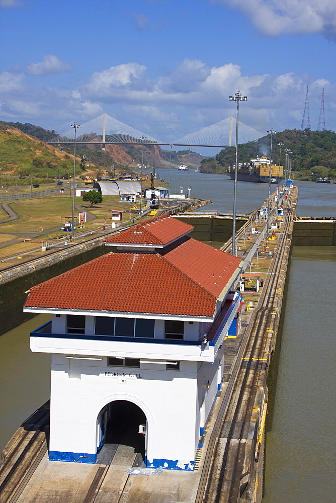 Pedro Miguel Locks, Panama Canal, Panama, Central America