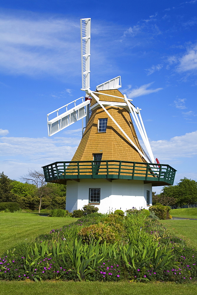 Windmill at City Beach Park, Oak Harbor, Whidbey Island, Washington State, United States of America, North America