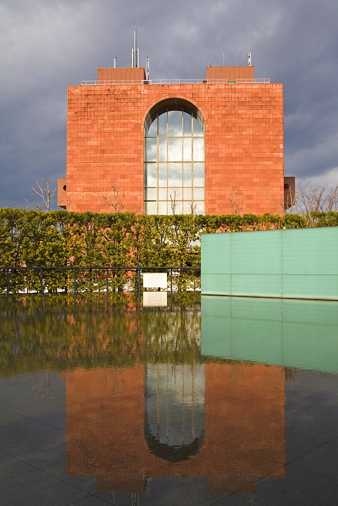 Reflecting Pool at Nagasaki Atomic Bomb Museum, Kyushu Region, Japan, Asia