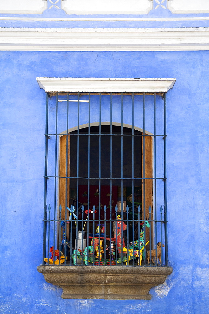 Window detail, Antigua City, Guatemala, Central America