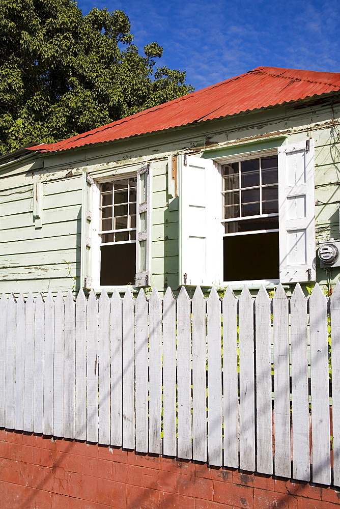 Wooden house, St. Johns, Antigua Island, Lesser Antilles, West Indies, Caribbean, Central America