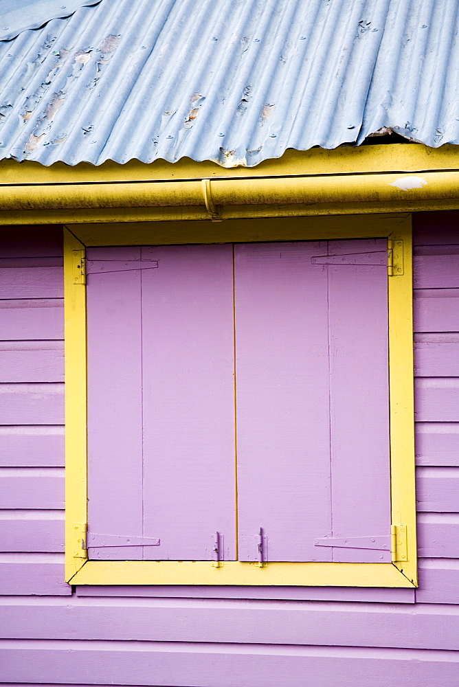 Window shutters, St. Johns, Antigua, Lesser Antilles, West Indies, Caribbean, Central America