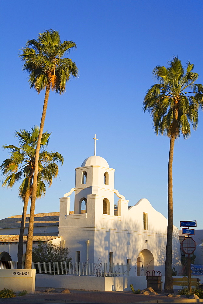 Old Adobe Mission Church, Scottsdale, Phoenix, Arizona, United States of America, North America