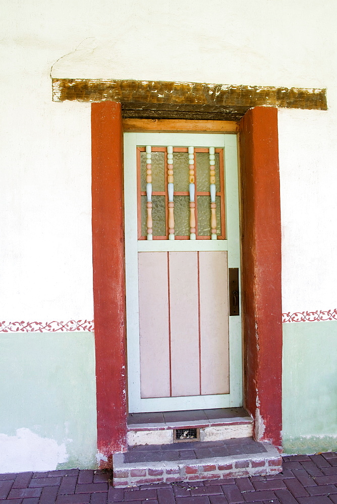 Door, Mission San Miguel Arcangel, San Miguel, California, United States of America, North America