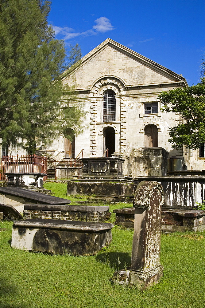 St. John's Cathedral, St. Johns, Antigua Island, Antigua and Barbuda, Leeward Islands, Lesser Antilles, West Indies, Caribbean, Central America