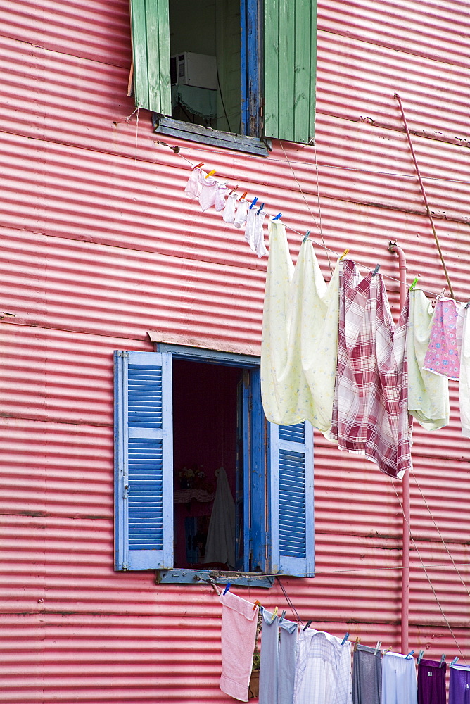 Houses in La Boca District, Buenos Aires City, Argentina, South America