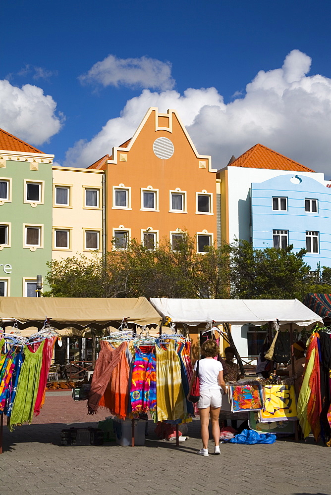 Vendors on Brionplein, Otrobanda District, Willemstad, Curacao, Netherlands Antilles, West Indies, Caribbean, Central America