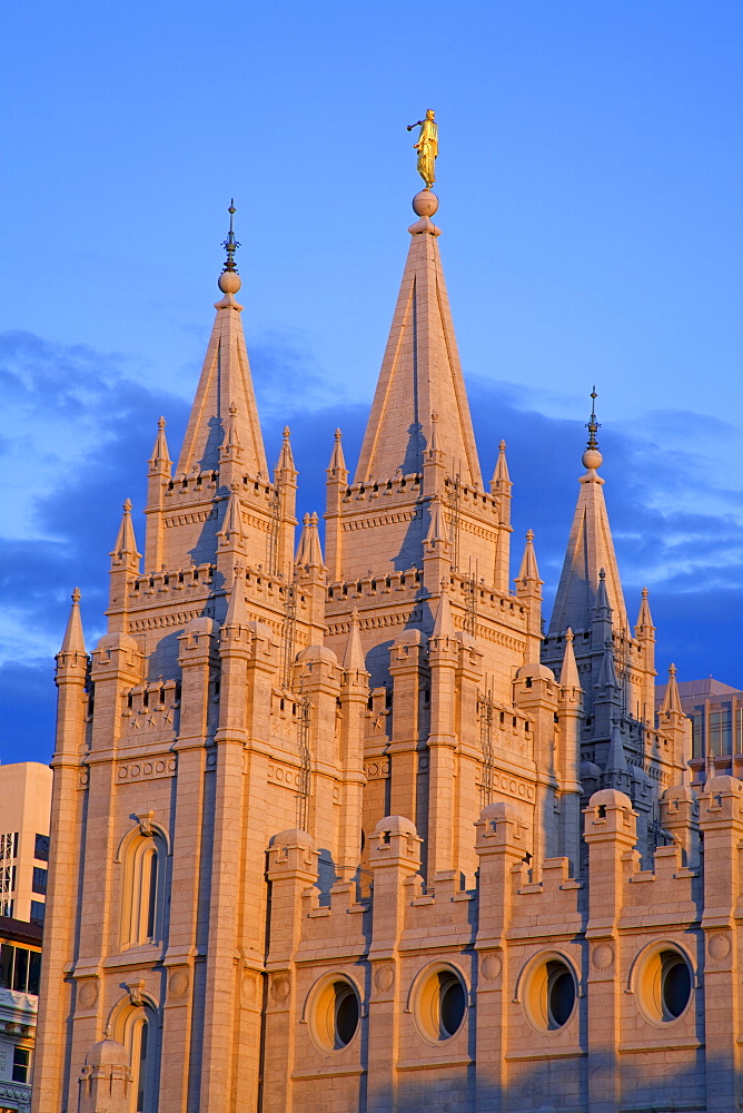 Mormon Temple on Temple Square, Salt Lake City, Utah, United States of America, North America