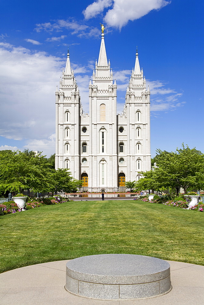 Mormon Temple on Temple Square, Salt Lake City, Utah, United States of America, North America