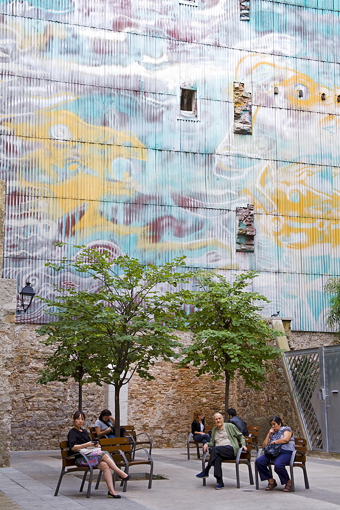 Les Olles Square, Born District, Barcelona, Catalonia, Spain, Europe