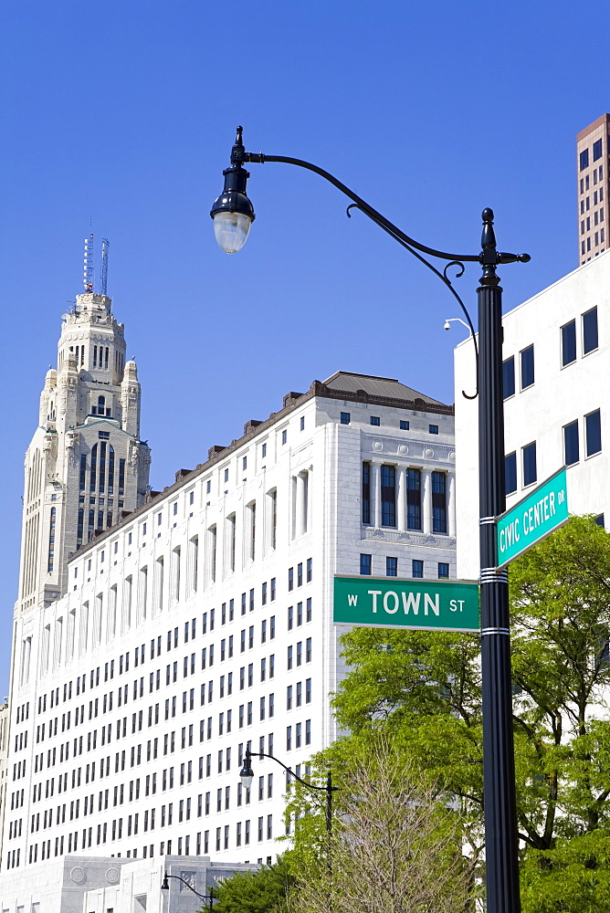 Ohio Judicial Center and Leveque Tower, Columbus, Ohio, United States of America, North America