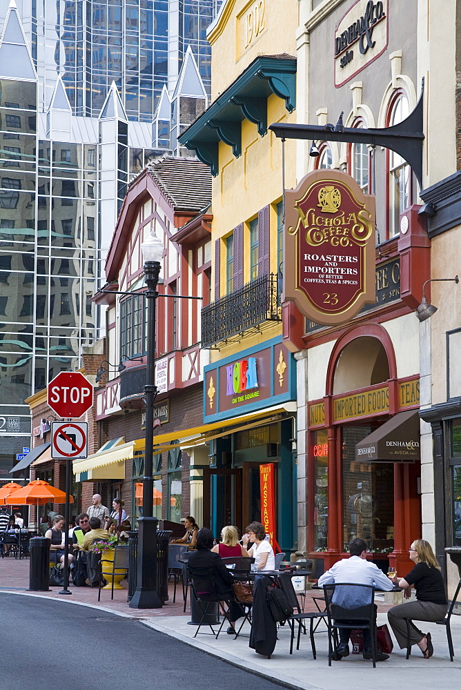 Restaurants on Market Square, Pittsburgh, Pennsylvania, United States of America, North America