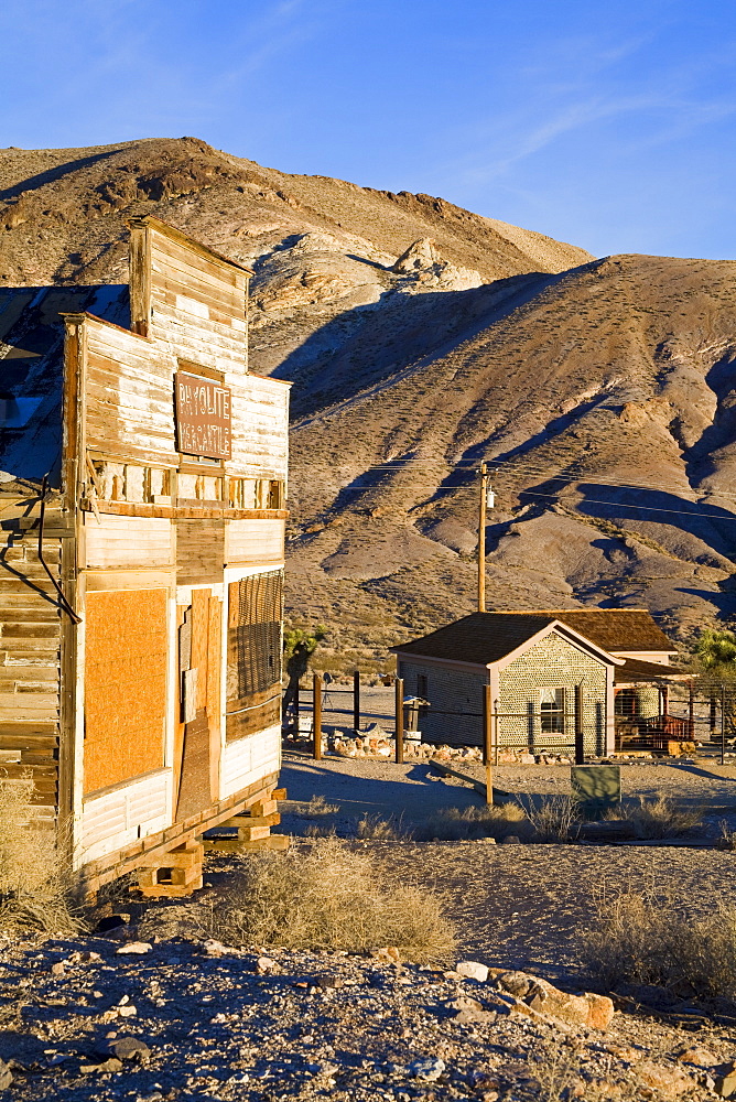 Mercantile at the Rhyolite ghost town, Beatty, Nevada, United States of America, North America