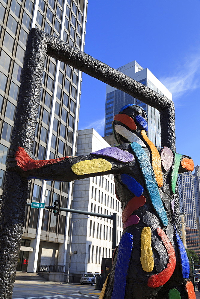 Threshold sculpture by Robert Llimos on Peachtree Street, Atlanta, Georgia, United States of America, North America