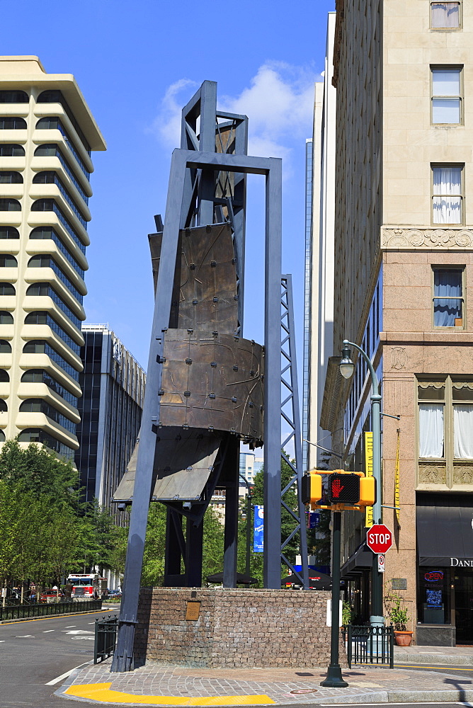 Five Points Monument, Atlanta, Georgia, United States of America, North America