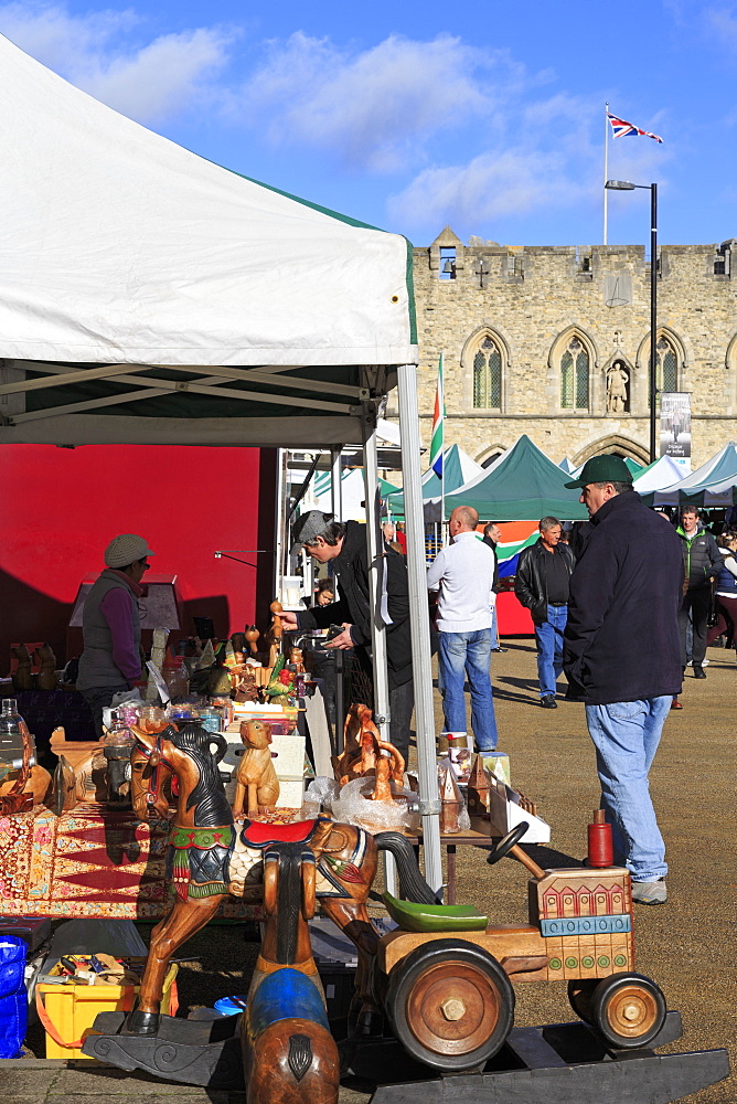 Saturday Market on High Street, Southampton, Hampshire, England, United Kingdom, Europe