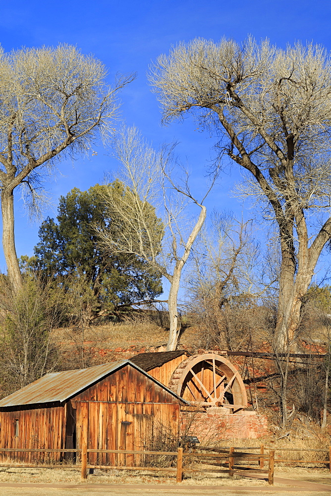 Water Wheel at Red Rock Crossing, Sedona, Arizona, United States of America, North America 