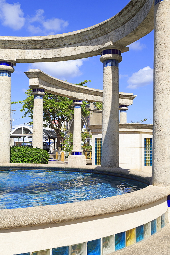 Fountain in Independence Square, Bridgetown, Barbados, West Indies, Caribbean, Central America