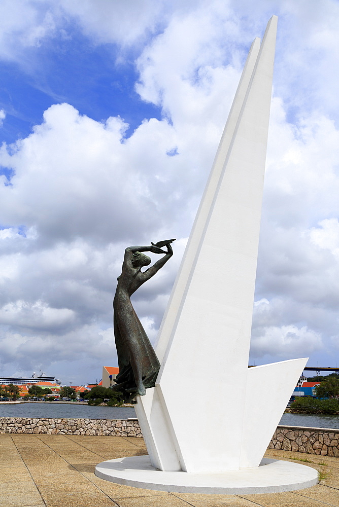 Freedom Monument, Willemstad, Curacao, West Indies, Netherlands Antilles, Caribbean, Central America