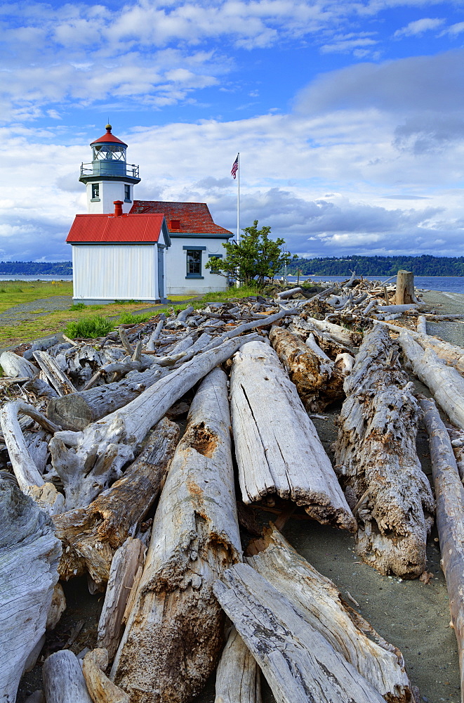 Point Wilson Lighthouse, Vashon Island, Tacoma, Washington State, United States of America, North America