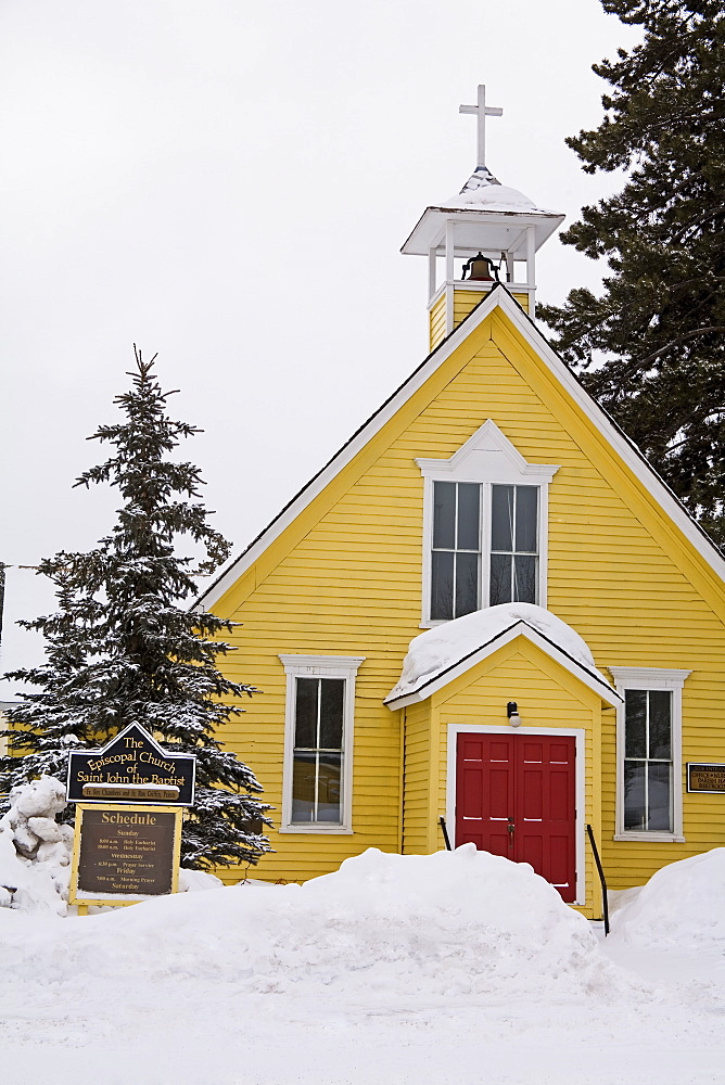 Episcopal church, Breckenridge, Rocky Mountains, Colorado, United States of America, North America