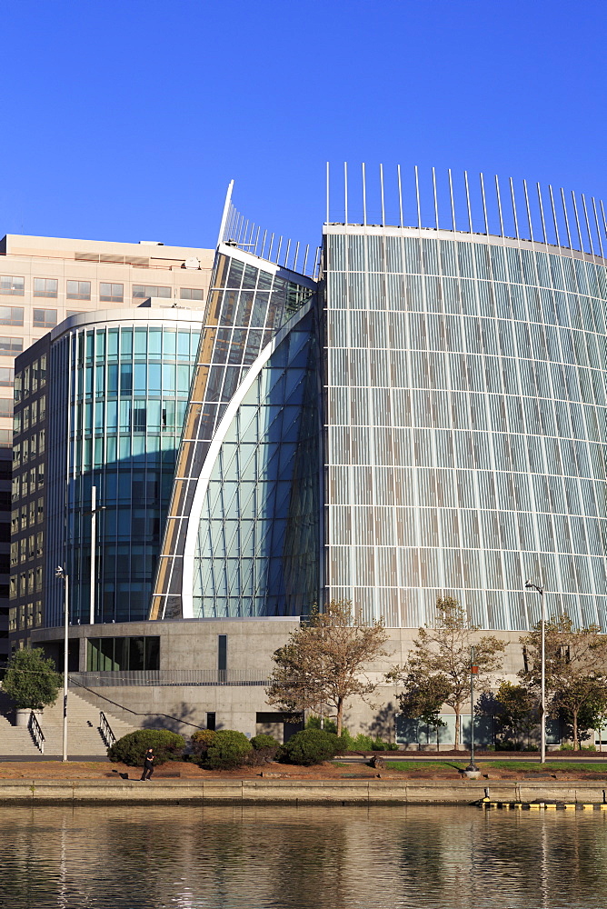 Cathedral of Christ the Light and Lake Merritt, Oakland, California, United States of America, North America