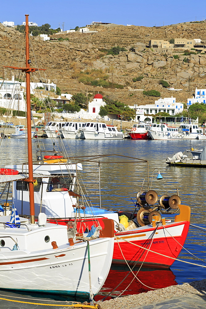 New Port, Mykonos Island, Cyclades, Greek Islands, Greece, Europe