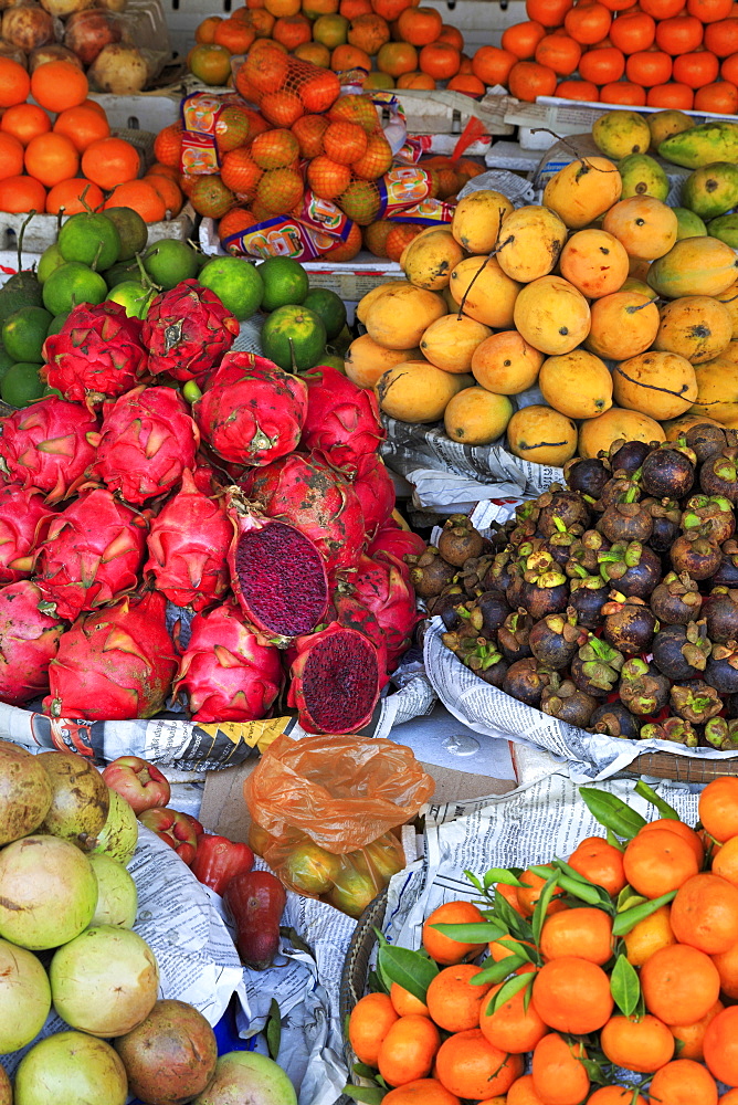 Fruit in Sihanoukville Market, Sihanouk Province, Cambodia, Indochina, Southeast Asia, Asia