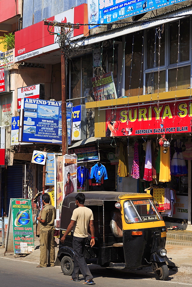 Street scene in Port Blair, Andaman Islands, India, Asia