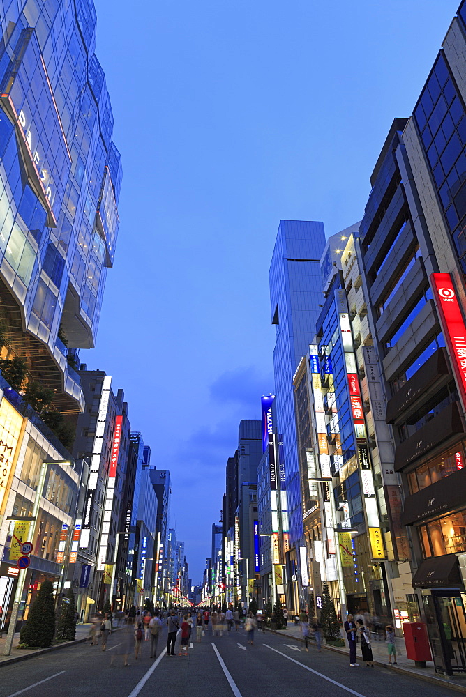 Ginza Shopping District, Tokyo, Japan, Asia