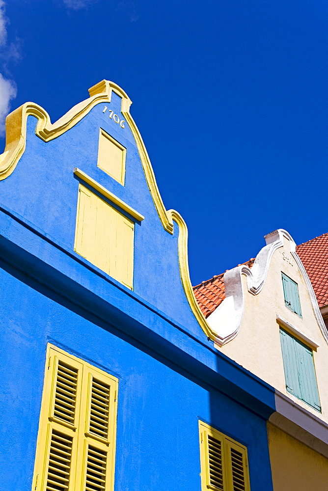 Dutch style architecture, Heerenstraat, Punda District, Willemstad, Curacao, Netherlands Antillies, West Indies, Caribbean, Central America